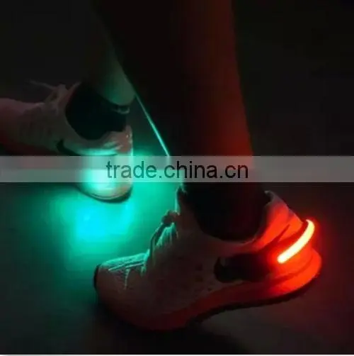 2Pcs Night Safety Reflector LED Flashing Shoe Clip Waterproof Glow Bright Lights