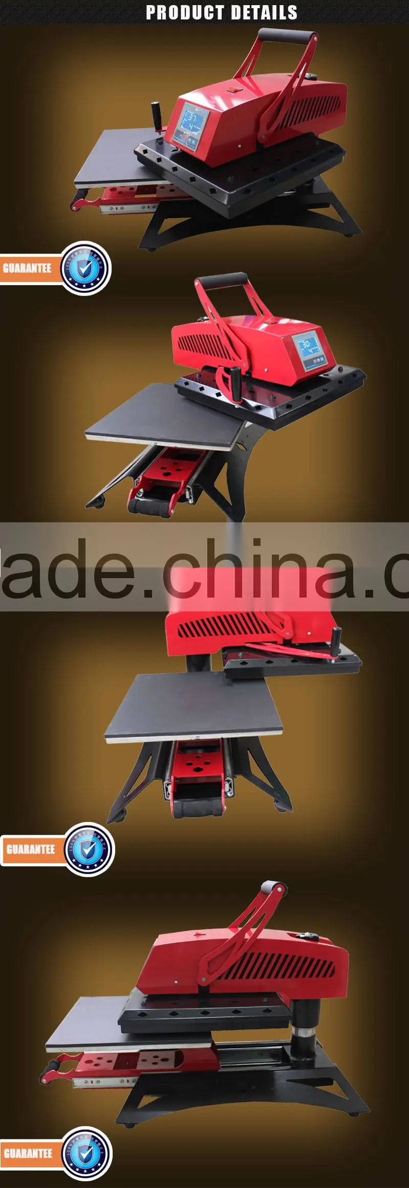 14 Years Factory Supply Slide out Swing Away Heat Press Machine