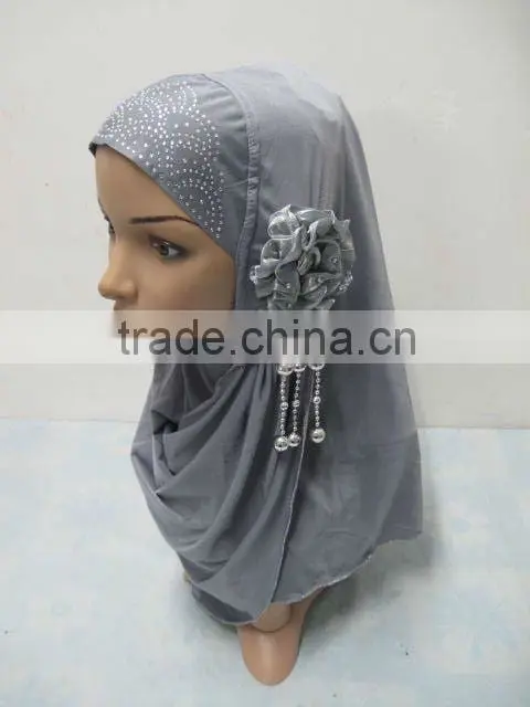 A529 New Arrival Islamic Scarves Women Muslim One Piece Hijab Flower hijab