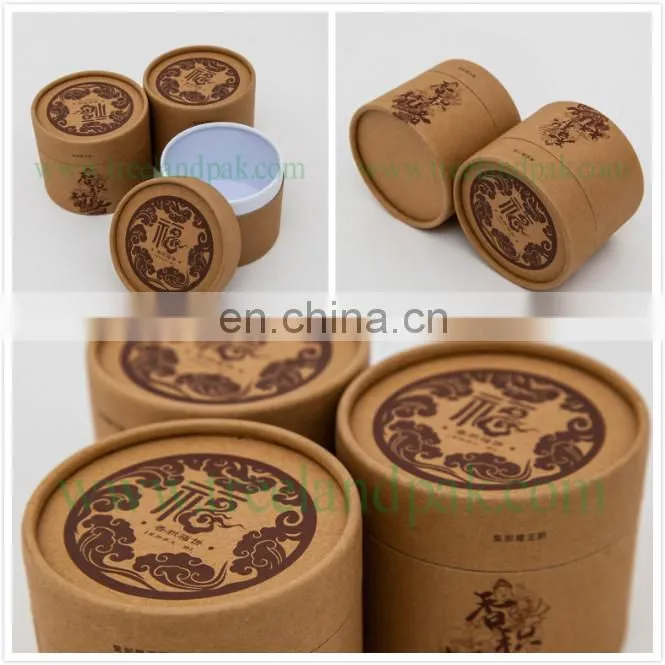 Custom Cardboard Canister Packaging Box Kraft Paper Tube For gift