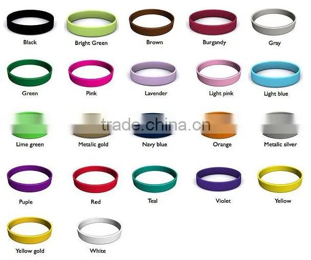 factory promotion Full Color Silicone Wristbands