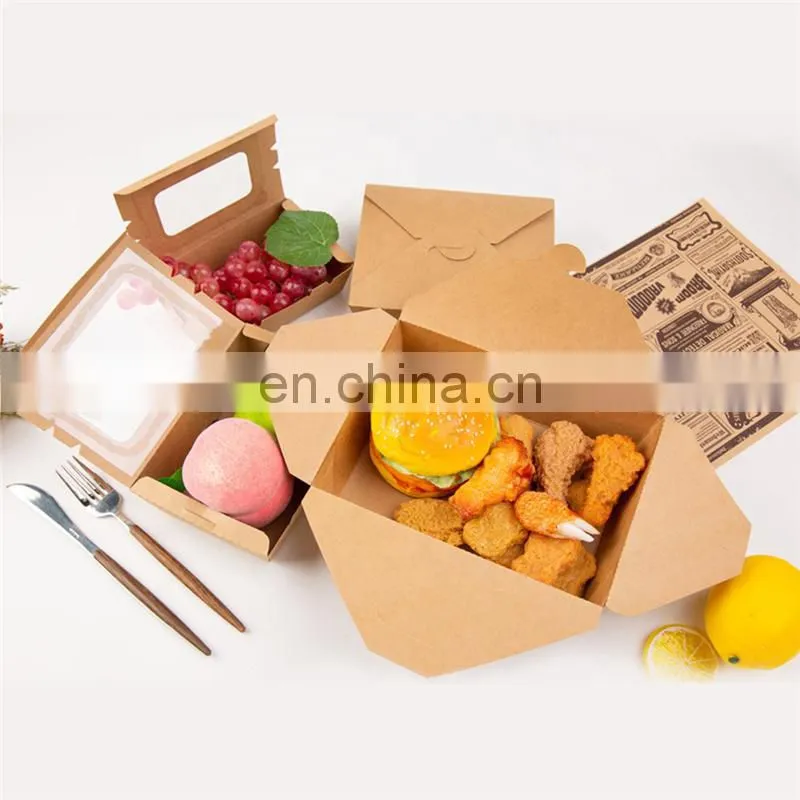 HBM1000 Automatic 3D 3-dimensional 4 corner french fried chips hamburger Burger Paper box making machine