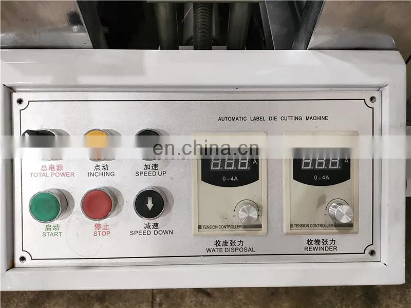 UTM420Z Automatic Adhesive Label Film Flatbed Die Cutting Machine, Flat bed roll clear sticker tape punching press cutter
