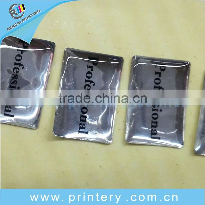 Custom clear epoxy stickers with alphabet