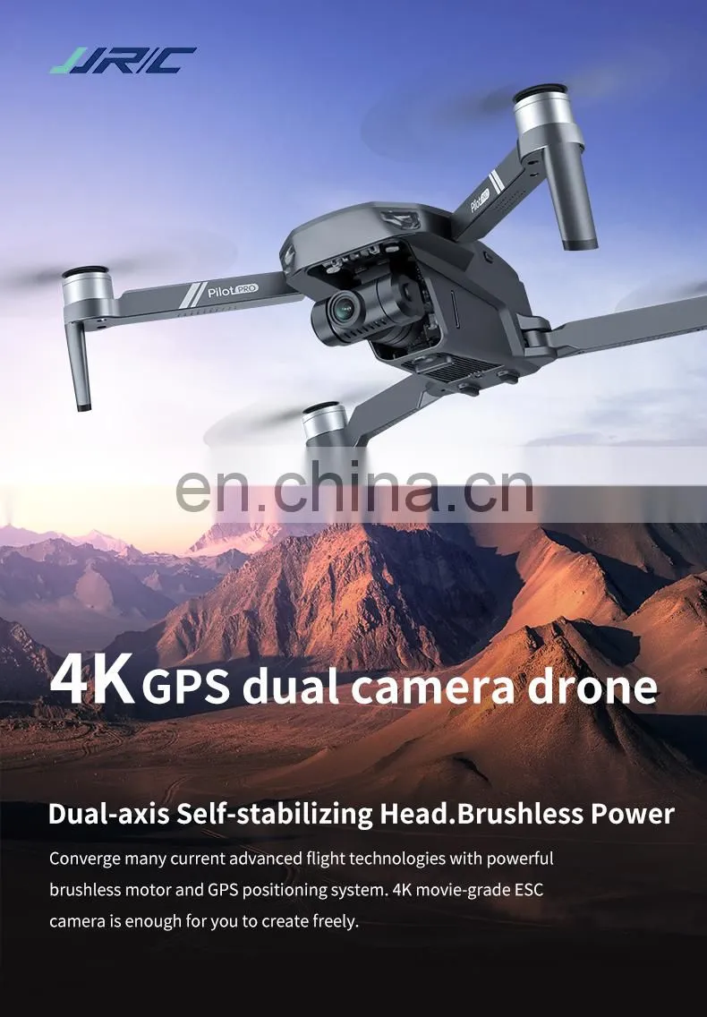 JJRC 2-Axis Gimbal X19 Pro Brushless Motor Obstacle Avoidance Professional Drones with 4K Camera and GPS