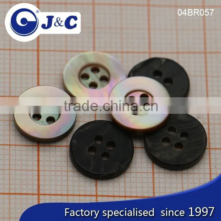 J&C Brown MOP shell buttons,pearl shell buttons for fashion shirt.BR054, BR057