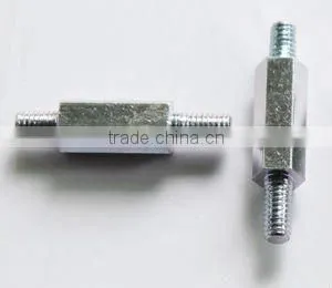 hexagon bolt with two side double thread
