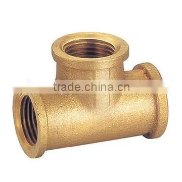 pulbing elbow tee brass fitting