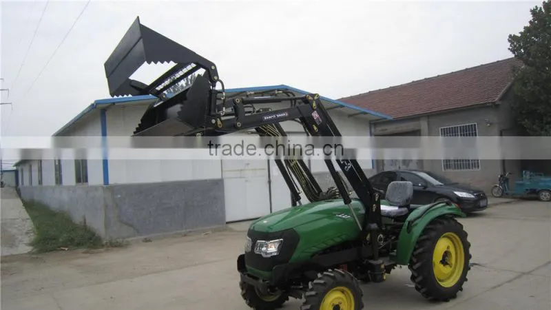 higher quality and cheapest 404 tractor, with 4 in 1bucket type Front end loader