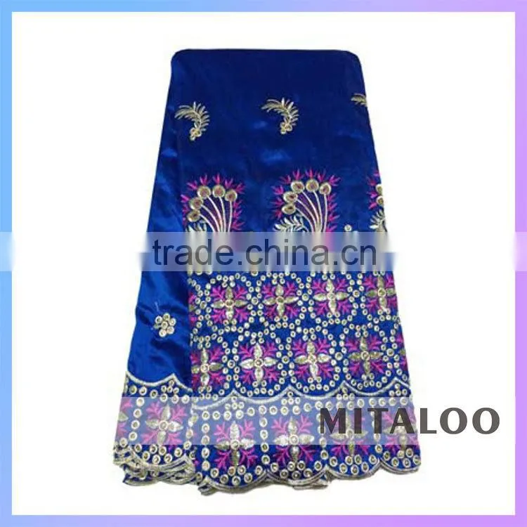 Mitaloo MGP0047 Wholesale Hotselling Indian Raw Silk George Lace Fabric