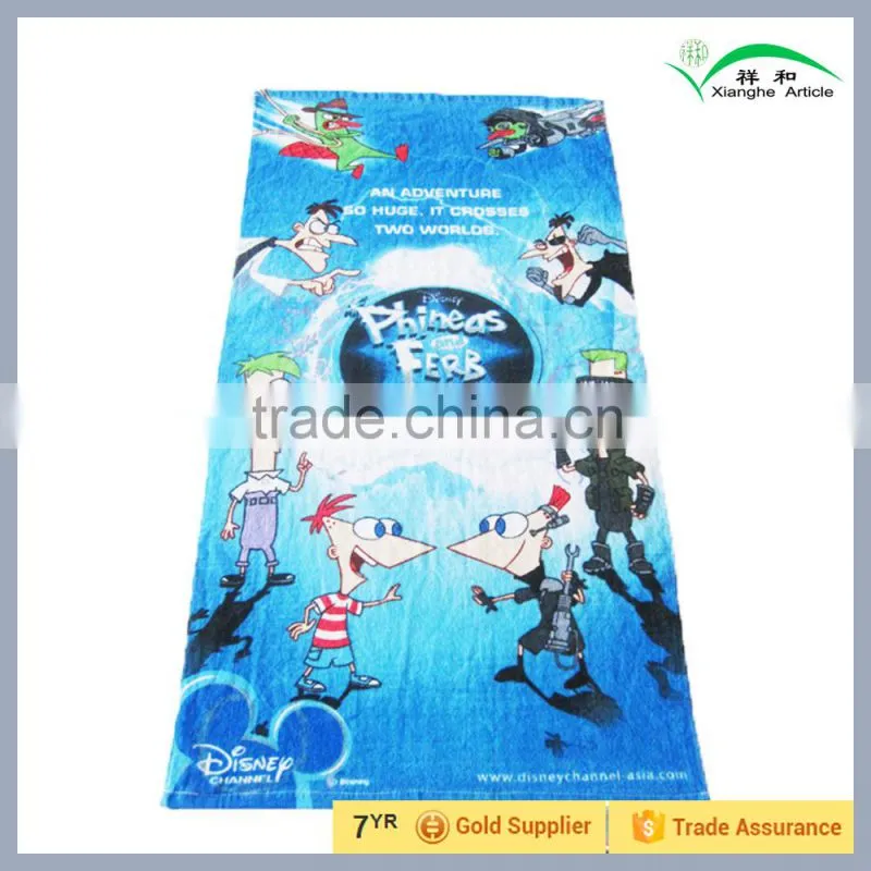 Promotion Cotton Beach Towel High Quality Velour Reactive Printing