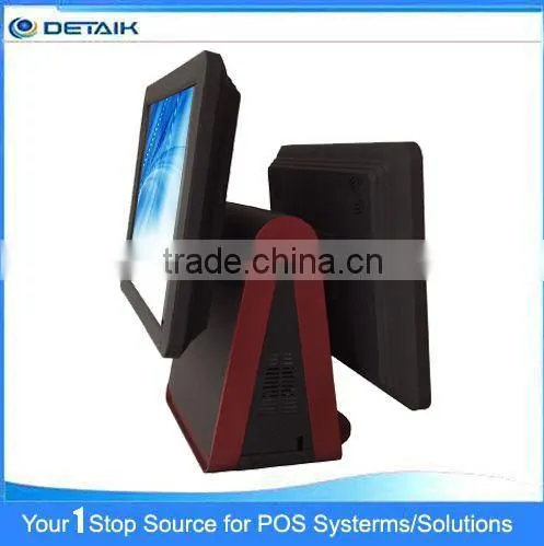 DTK-POS1533 7 Years Gold Supplier 15 Inch All In One POS System Dual Screen