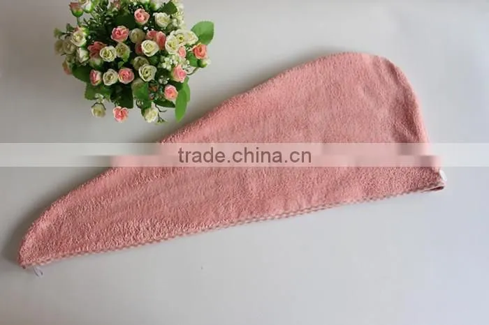 coral fleece shower cap