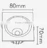 Professional Adjustable angle LED down Light 10w 15w 20w 30w Round /Square