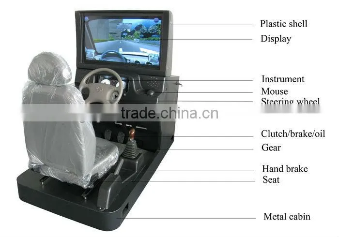 Driving simulator with 26'' LCD Display (Arabic/English/Vietnam/Spanish)