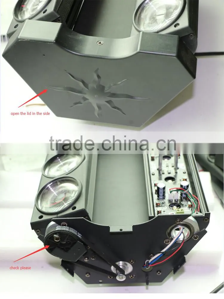New Spider Moving 8 Eye Bar 8*10W Full Color LED Spider Beam Moving Head Light