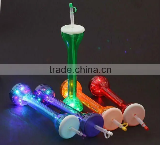 Plastic straw yard cup