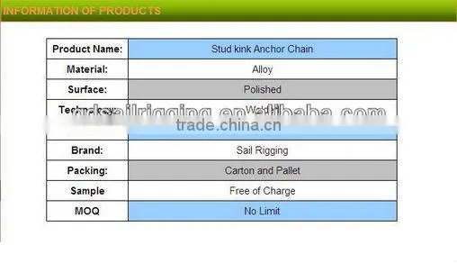 high quality galvanized mild steel chain