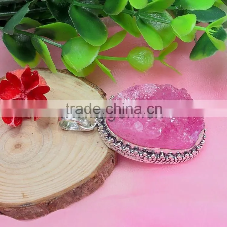 2015 Free Shape Amethyst Druzy Pendant Agate Slice Pendant Wholesale Agate Druzy Pendants