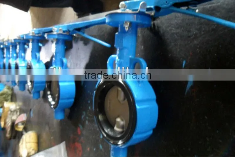 cast iron butterfly valve bare shaft