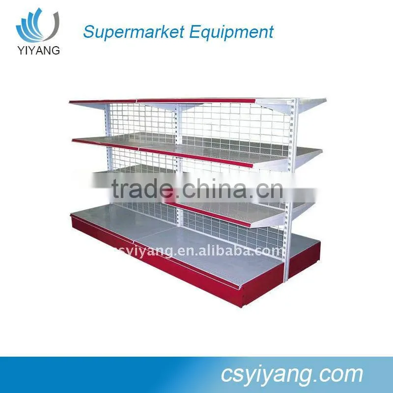 small mesh shelf Iran supermarket rack plastic shelf rack