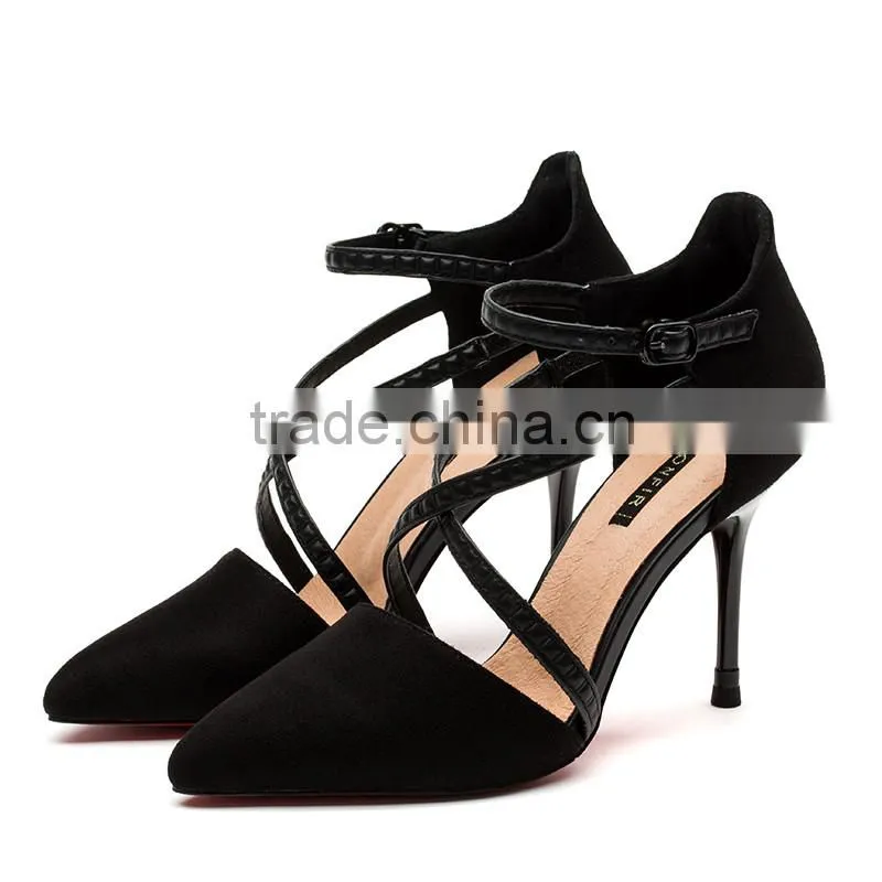 black sexy korean pencil dress high heel shoes