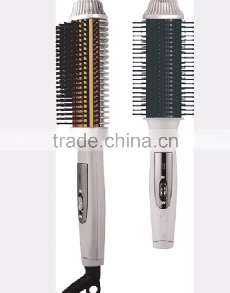 Newest Disign Purple Electric Profeessional Hair Straightener With Brush
