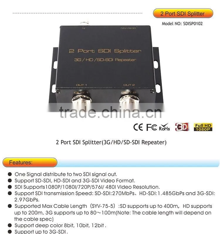 Wholesaler SD HD SDI to HDMI Converter with FULL HD 1080P supported