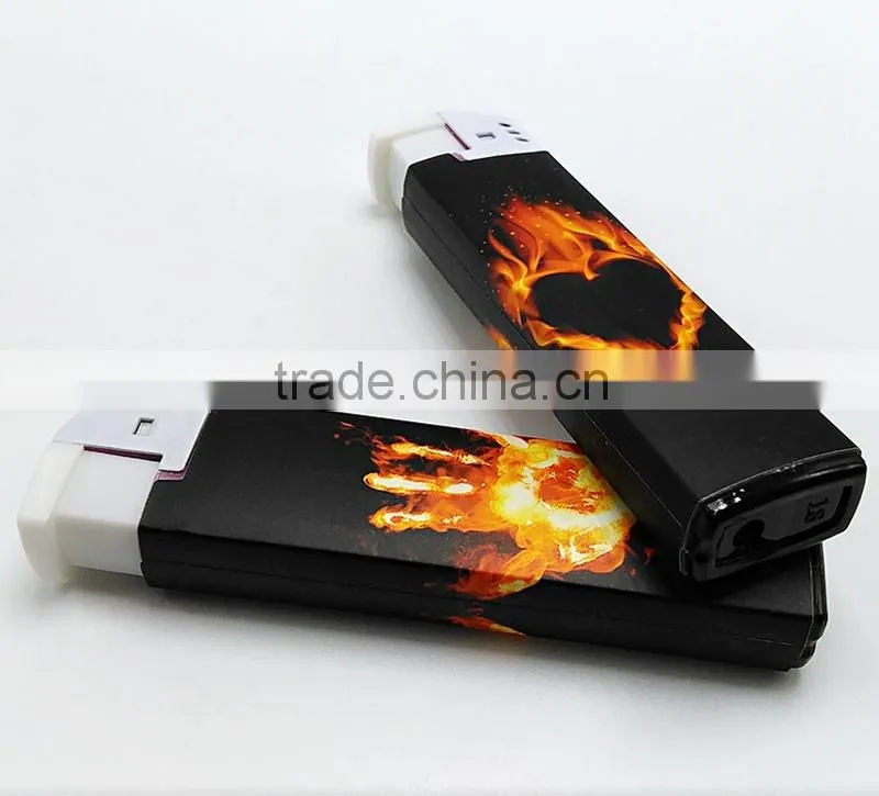 2016 Fashion paper butane refill valve homemade electric lighter