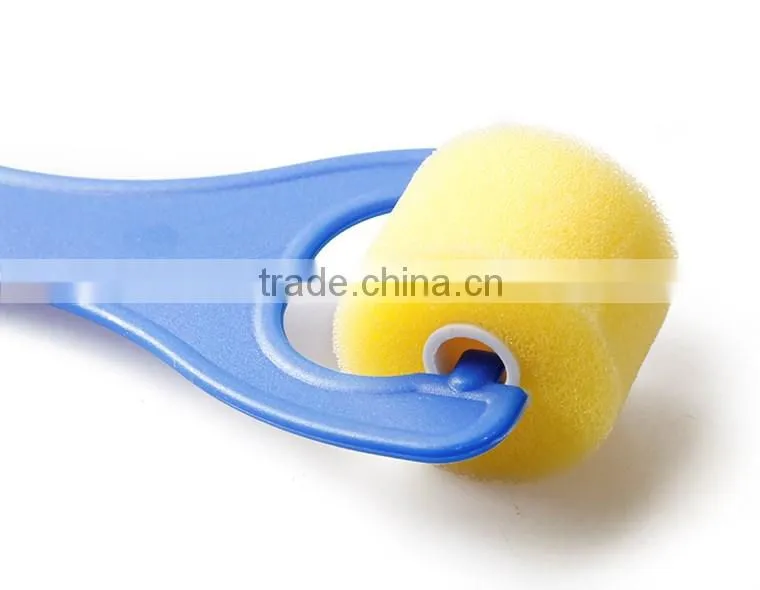 8 pcs/set Art Supplies Plastic Handle Foam Sponge Paint Roller For Kids