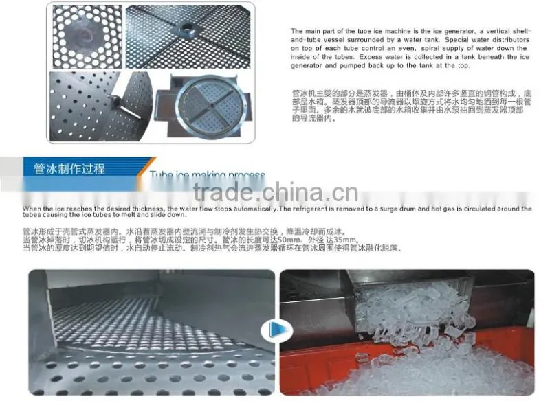 CSCPOWER high quality 1T/day cylinder ice maker from guangzhou factory
