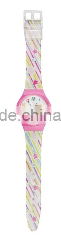 The neon color with rubber band hot sales caswstch series watch