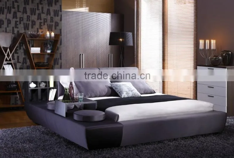 B1197A elegance comfy upholstered solid wood bed box bedroom bed