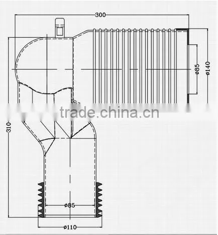 toilet tank sewage pipe