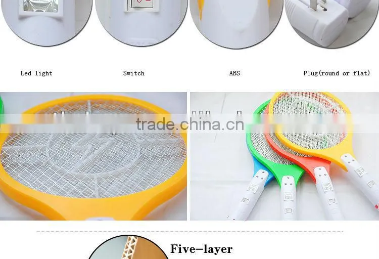Plastic powerful CE&ROHS ECO-Friendly rechargeable mosquito swatter