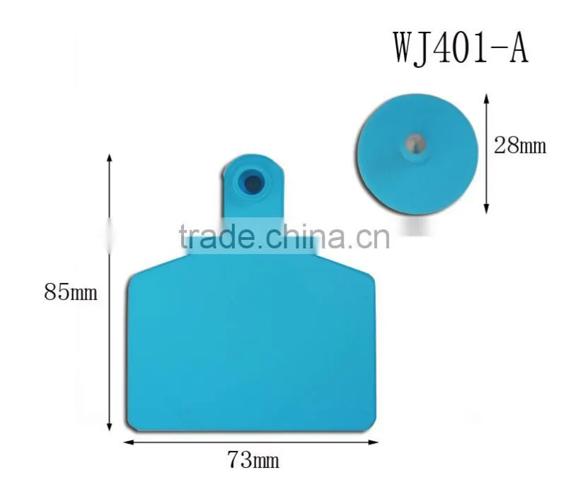 WJ401-A Orange livestock ear tag for Cow