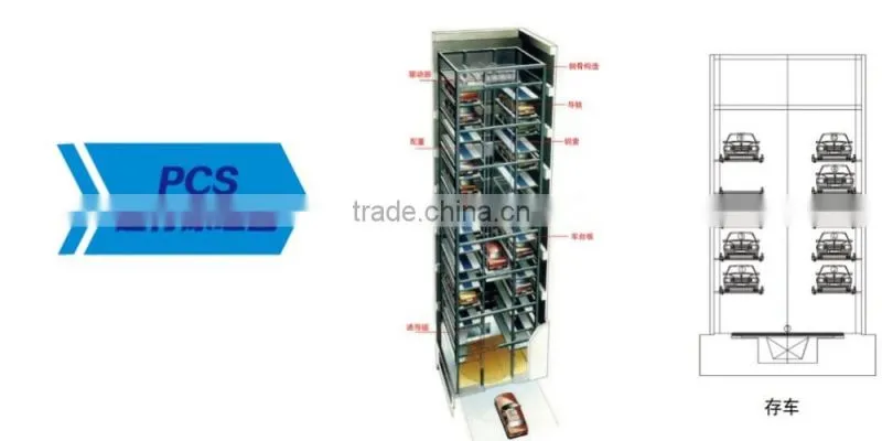 Vertical cycle series cubic parking garage/cubic parking garage