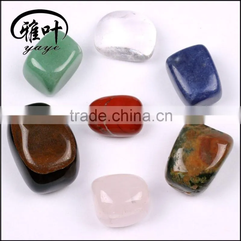 Wholesale 20-25mm highly polished chakra stone tumbled stone