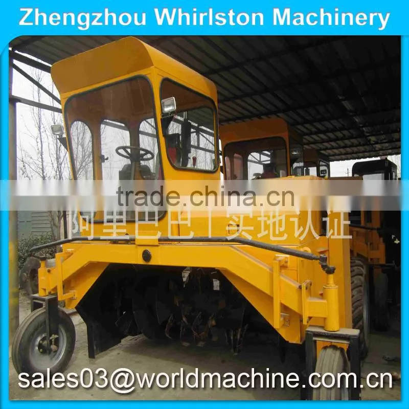 mushroom compost machine/industrial machine compost/compost turning machine/compost mixing machine
