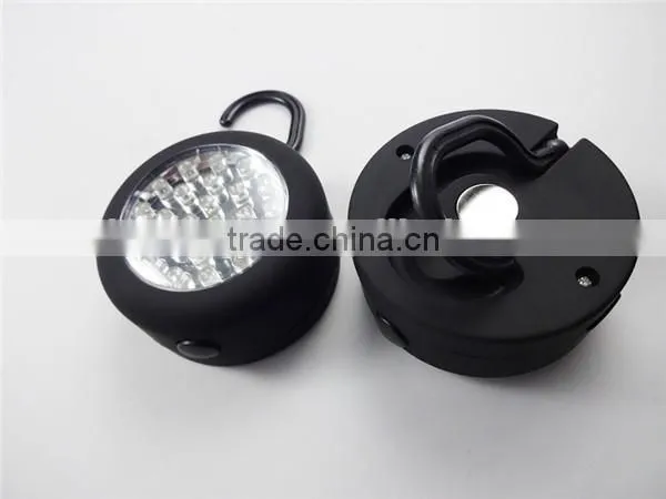 GS-4010 plastic cool 24 led small camping magnetic work light with hook