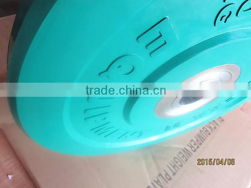 Weight plate/olympic weightplate/competition weight plate/bumper plate/rubber coated/whole rubber plate/color black/130mm 13cm