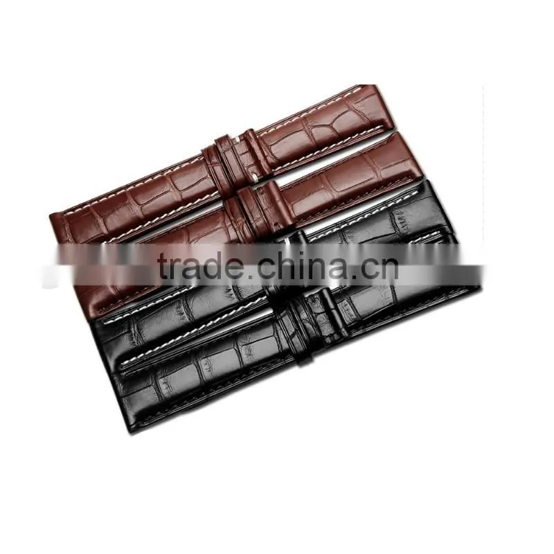 customized alligator leather watch band 18*16|19*18|20*18|22*20mm Alligator leather watch strap