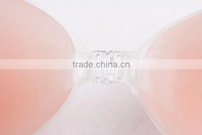 Customized Cheap Nude Ladies Sexy Fashion Seamless Bra With Clear Transparent Straps
