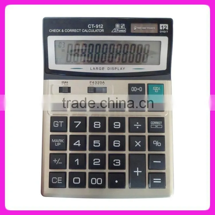 Big size 112 steps check correct desktop calculator CT-912