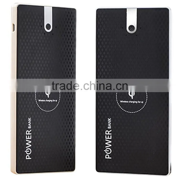Top selling on alibaba 10000mah power bank wireless charger with QI standard