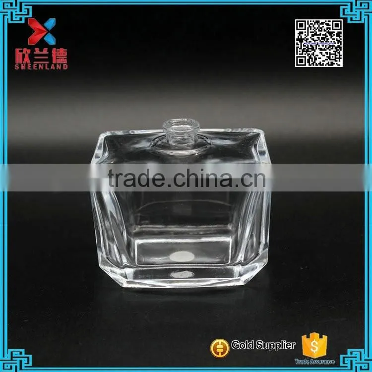 Hot selling 3 oz clear glass perfume bottle with pump sprayer