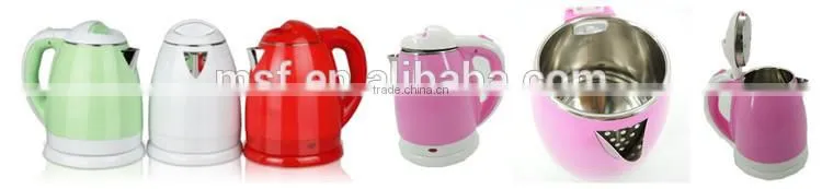 1.6L inside Stainless Steel, Outside PP Electric Water Kettle