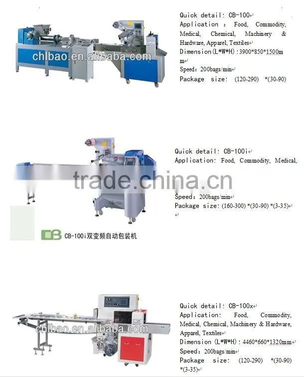 High Speed Flow Vertical Packaging Machine