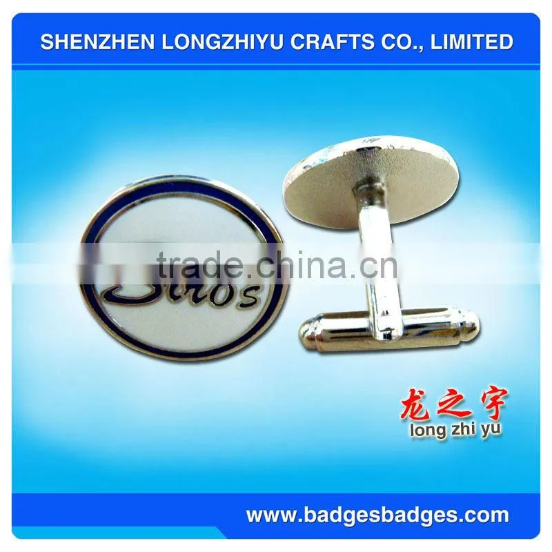 Square Brass Cuff Links For Women Cufflink With Silver Plated