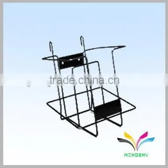 Supermarket stock metal customized OEM magazine stand